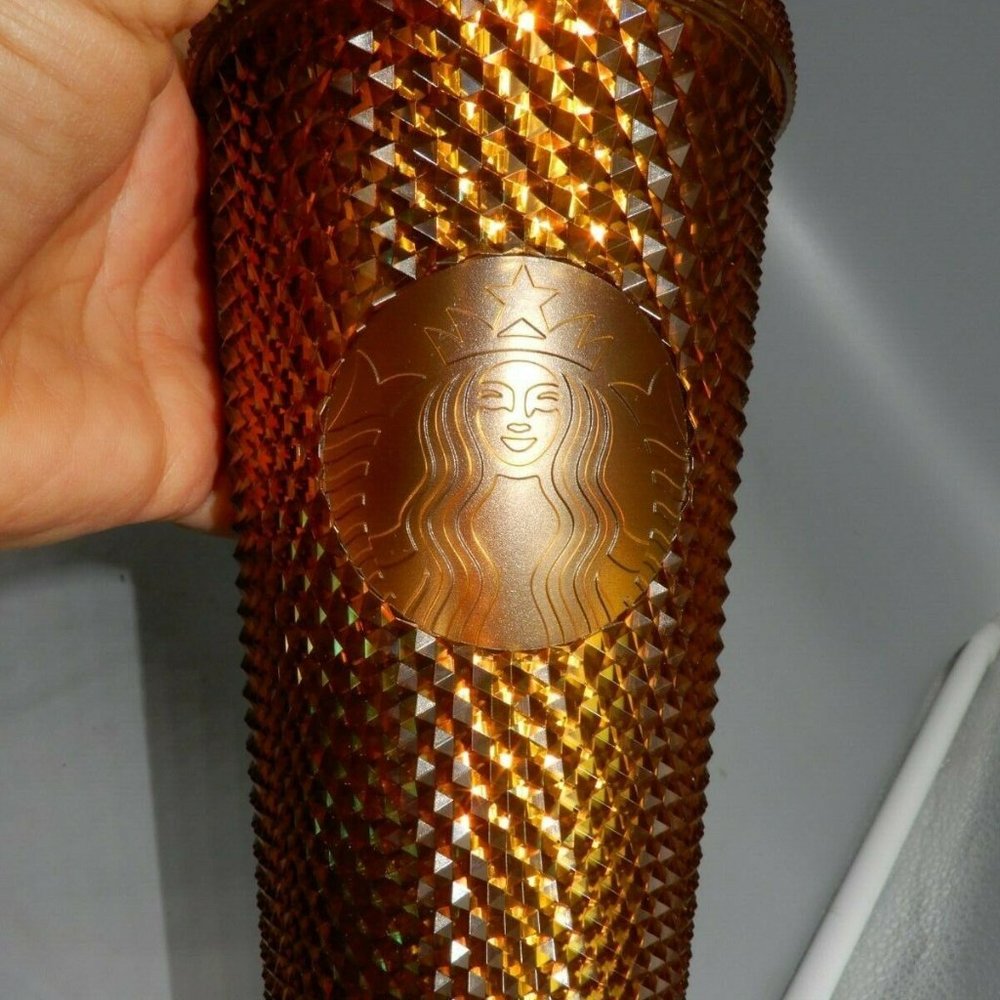 STARBUCKS 50th Anniversary 16oz Studded Tumbler Copper NWT Ltd Ed 2021